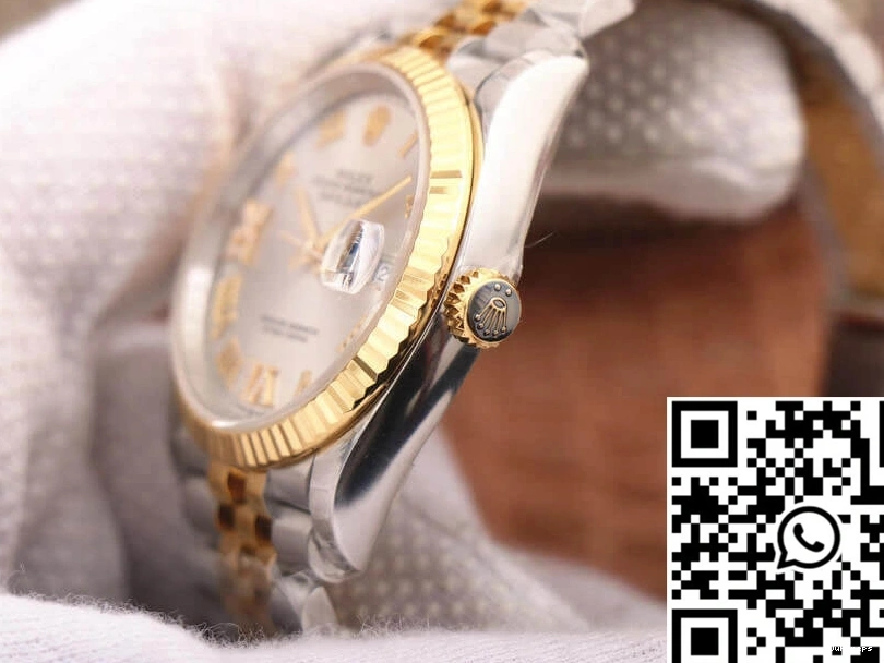 Diamond Yellow Gold Rolex EW Dial Datejust M126233-0031 Factory 0503